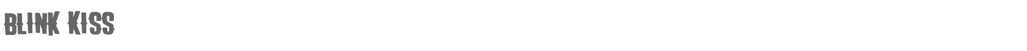 Sample characters Blink Kiss Font
